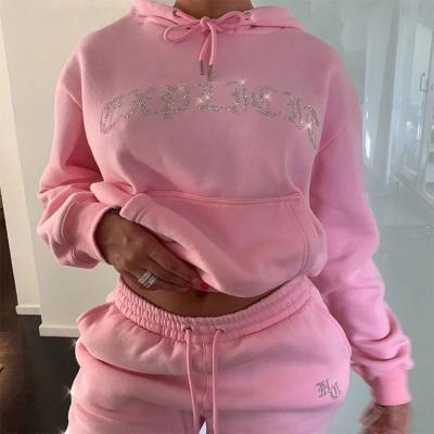 China 2021 Hot Sale Hooded Heat Sets Women Winter Autumn 2 Piece Set Women Tracksuit Breathable Clothes S-2XL Casual Full Length Sustainable for sale