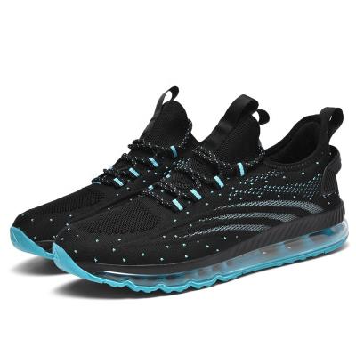 China EVA Air Cushioning Men's Big Size Running Shoes Lightweight Low Cut Lace Up Breathable Athletic Sports Shoes Fashion Sports Shoes for sale