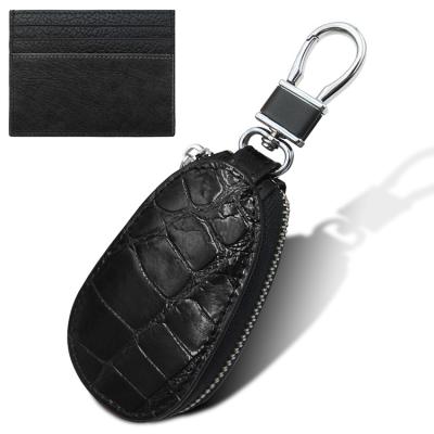 China Hot Sale Popular Genuine Leather Remote Key Ring Holder Universal Car Cover Key Case Eco-friendly Good Quality for sale