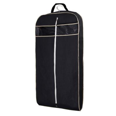 China Storage Own Brand Logo Printing On Luxury Dress Cover Garment Suit Bag With PP Non Woven Fabric With Zipper Pocket for sale