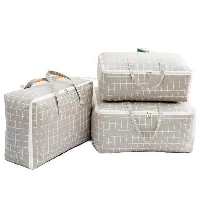 China Modern Hot Sale OEM Cotton Canvas Quilt Storage Mobile Bulk Bag Clothing Organizer for sale