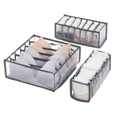 China Modern Hot Selling Amazon Purpose Multiple Foldable Underwear Divider Folding Storage Box for sale