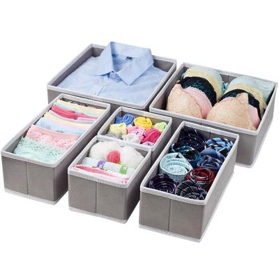 China OEM factory eco sustainable organization underwear drawer storage drawsold boxes collapsible bins clothes organizer Drawer Box for sale