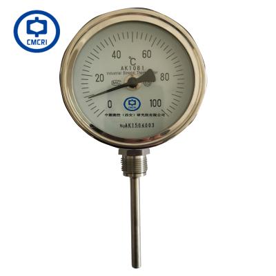 China 1Cr18Ni9Ti Digital Thermometer With Adjustable Industrial Bimetal Thermometer for sale