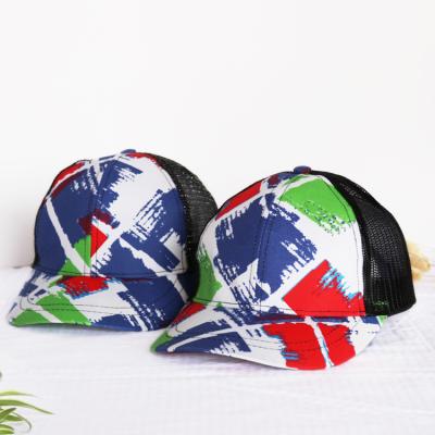 China COMMON Wholesale Cheap High Quality Mesh Trucker Hat Baseball Cap Checked 5 Panels Back for sale