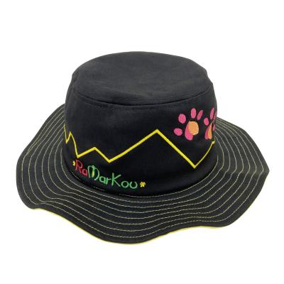 China 2021 Character Custom Design Cotton Winter Fashion Bulk Bucket Hats With Your Own Logo for sale