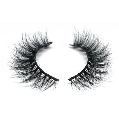 China 3D Customized Full Volume Mink Eyelashes Hot Strip Eyelash Fluffy Mink Eyelash Vendor for sale