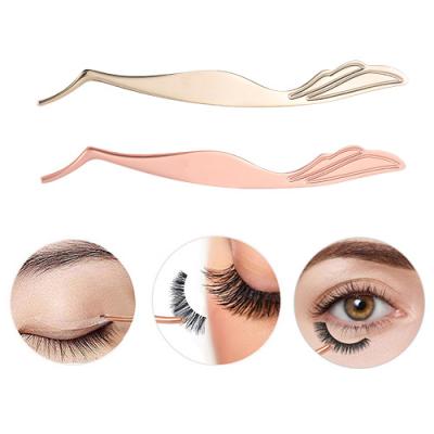 China Luxury Design Fashion Customized Wholesale LOGO Eyelash Applicator Eyelash Tweezers Strip Eyelashes Applicators for sale