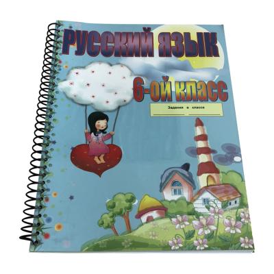 China Cheap Price Custom Plastic Softcover PP Cover A5 A4 Exercise Book Spiral Notebook Printing for sale