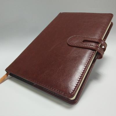 China Custom Made Cheap Price Softcover Leather Notebook Agenda for sale