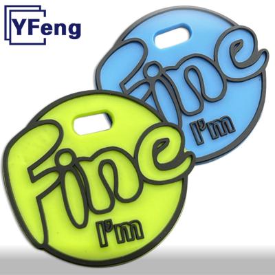 China OEM Custom Logo Apparel Bag 3D Eco-Friend PVC Silicone Label Viable Personalized Rubber Label Patch Tag for sale