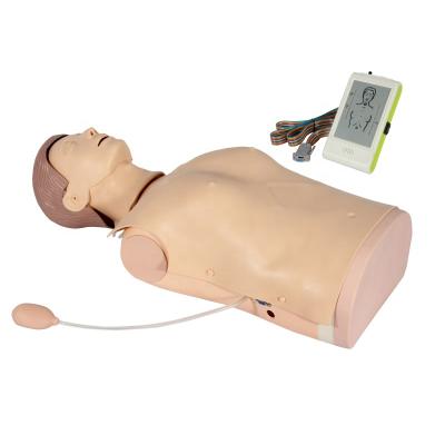 China Realistic Simulation First Aid Half Body Electronic CPR Training Adult Manikin for sale