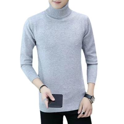 China Anti-wrinkle autumn and winter 14 colors solid color men's neck sweater the new top sets off men's sweater for sale