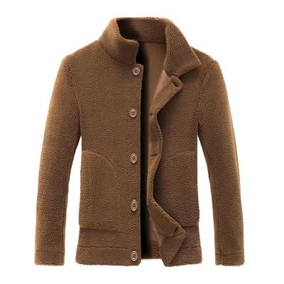 China New Anti-wrinkle Suede Thermal Jacket Men's Double Leather Jacket for sale