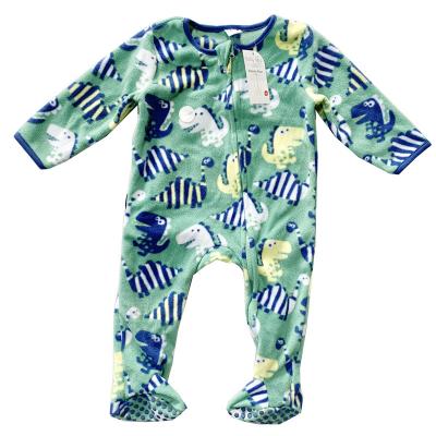 China Wholesale 100% Polyester Blended Newborn Baby Boy Girls Winter Fleece Warm Kids Cute Clothes Lots Running Rompers for sale