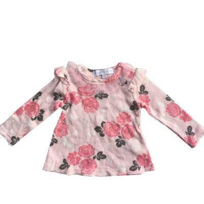 China Wholesale Cotton Blend T-shirt Baby Girl's Comfortable 100% Long Sleeve T-shirt for sale