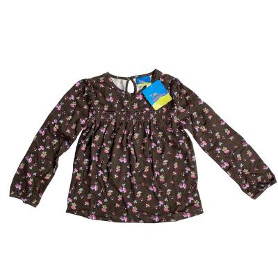 China Wholesale Large Quantity Cotton Girls Round Neck Long Sleeve Kids Clothes Lot Running T-shirts for sale