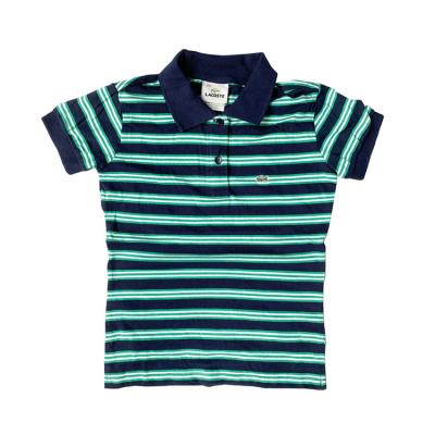 China Wholesale Cotton Branded Boys Short Sleeve Stripe Kids Clothes Stock Lot Polo Shirt for sale