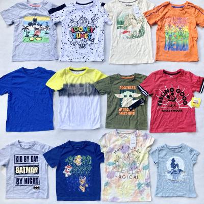 China Wholesale Branded 100% Cotton Blended Short Sleeve Round Neck Summer Kids Boys Girls Lots Running T-shirts for sale