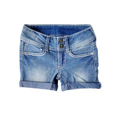 China Wholesale Branded Polyester / Cotton Girls Kids Clothing Lot Jeans Running Shorts for sale