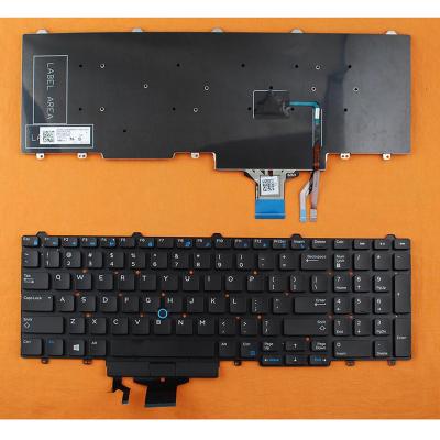 China New US Wireless Keyboard For DELL E5550 E5570 Laptop Keyboard English Black With Pointing Sticks for sale