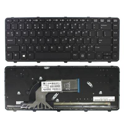 China Wireless factory Direct Sale Backlit US Laptop Keyboard For HP 440 G1 With Frame Notebook US Keyboard for sale