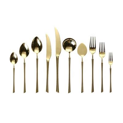 China 2021 New Mordern Style Gold Tableware Set 304 Stainless Steel Knife Fork Spoon Tableware for sale