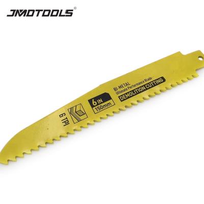 China BIM 6INCH 6TPI (m2) Bi Metal Demolition Wood Interchange Saw Blade for sale