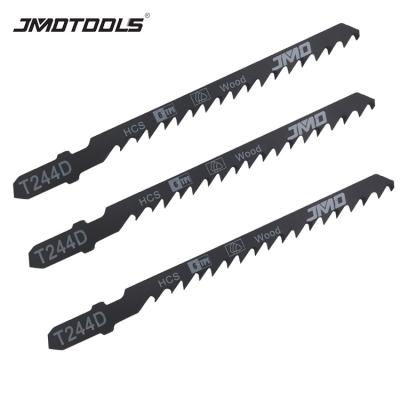 China HCS 5Pcs Set Curve Cutting Blades T-Handle T244D HCS Wood Jig Saw Blades for sale