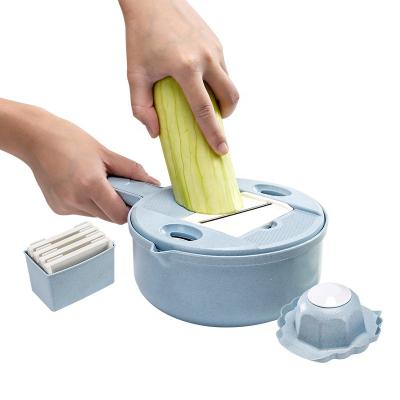 China Sustainable Multifunctional Vegetable And Fruit Cleaver Slicer Set For Kitchen for sale