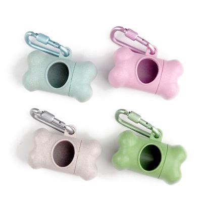 China Viable Send Inquiry for FREE SAMPLE Custom Eco Friendly Wheat Straw Plastic Dog Poop Bag Holder Dispenser for sale