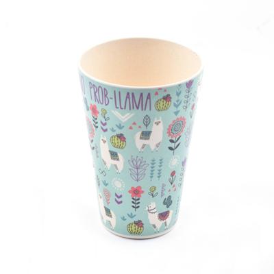 China Sustainable Wholesale Eco Bamboo Fiber Plastic Water Cup Tumbler for sale