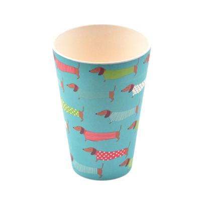 China Sustainable Eco Friendly Bamboo Fiber Plastic Water Cup Tumbler for sale