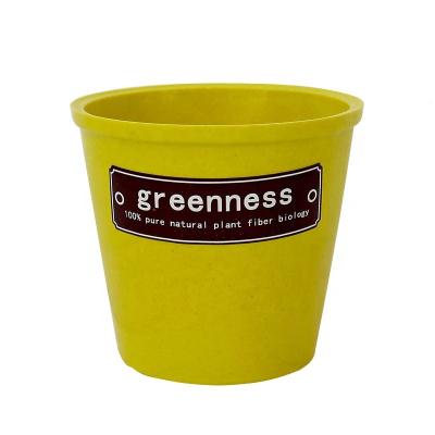 China CLASSIC cheap bamboo fiber flower pot plant plastic succulent pot for sale