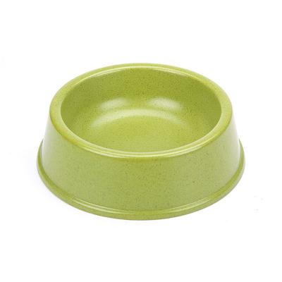 China Viable Customizable Eco Friendly Large Bamboo Fiber Plastic Dog Food Bowl for sale