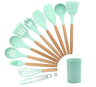 China Amazon Success 12PCS Nylon Kitchen Utensil Set Sustainable Nylon Cookware Set for sale