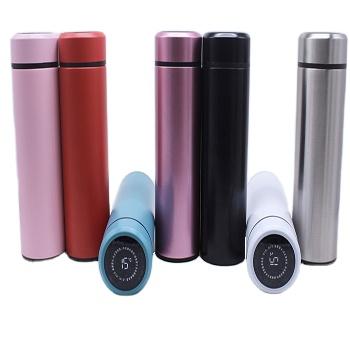 China 500ML Thermos Cup Vacuum Flasks Temperature Display Stainless Steel Sustainable Water Bottle for sale