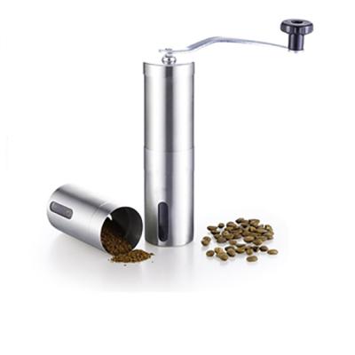 China Amazon Hot Selling Portable Espresso Brushed 304 Stainless Steel Coffee Bean Machine Manual Hand Coffee Grinder for sale