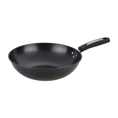 China Sustainable Professional Embossing Pin Kitchen Wok Pan With CE Certificate for sale