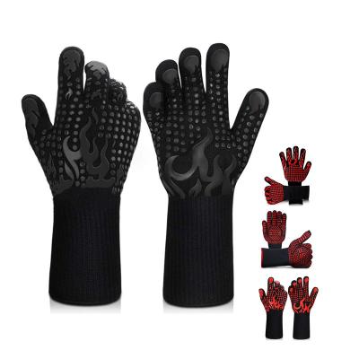 China Dotted Hot Selling Best Quality Hot Outdoor Barbecue Grilling Protection Glove for sale