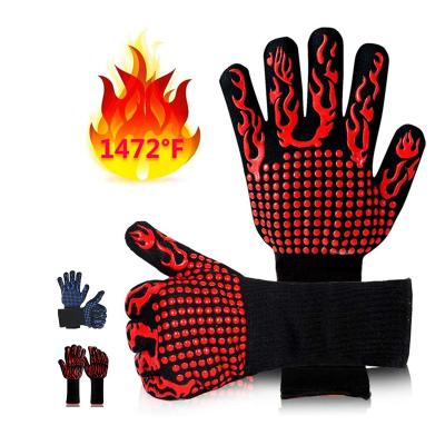 China Xushen Dotted Made in Double Oven Kitchen Silicone Hand Heat Logo Grill Gloves Heavy Duty Custom Made China Top Quality for sale