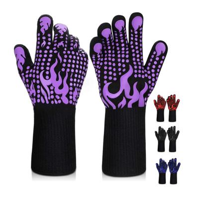 China Xushen Dotted Cooking Hand Grilling High Quality BBQ Oven Silicone Grill,Kitchen Heat Resistant Wholesale BBQ Gloves Gloves Handle Grill for sale