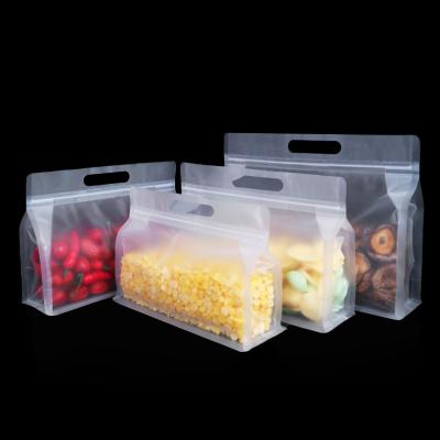 China Matte Transparent Tea Food Packaging Plastic Ziplock Bag Moisture Proof Zipper Lock Bag For Spices, Cereal, Granola, Snacks for sale