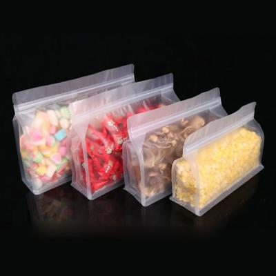 China Moisture Proof Reusable Plastic Storage Packaging Bags Food Grade Carrier Zipper Saver Clear Ziplock Pouch Zipper Packing Bag for sale