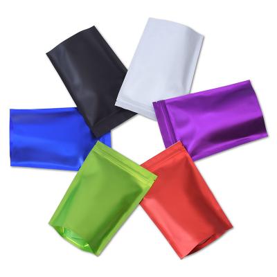 China Moisture Proof Aluminum Foil Back Up Pouches Bakery Bags Plain Matte Plastic Bags Zip Lock Zipper Foil Food Packaging Pouches Cookie Bags for sale