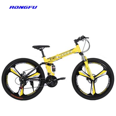 China 26 27.5 29 inch carbon mountainbike folding bicycle 29 inch mtb bike full suspension carbon pedal guard alloy 26 inch variable speed folding bike for sale