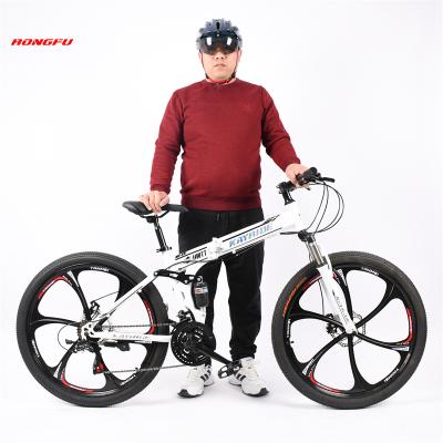 China 26 27.5 29 inch aluminum bicicleta cycle 26inch folding bicycle carbon mountainbike folding bike high carbon steel frame lock wheel adult mtb for sale