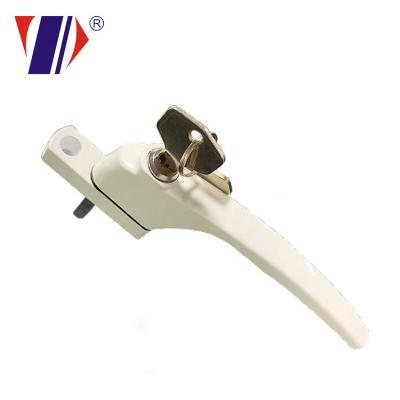 China PVC Door PVC Door Handle Locks With Key Window Handle With Key Fittings for sale