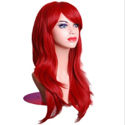 China Big Sale Curl Good Custom Virgin Body Wave Lace Up Red Hair Wig for sale