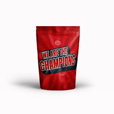 China Moisture Proof We Are The Champion Gift Bag Holder Up Pouch Body Zip Zipper Gift Bag En Logo Bolsas Kraft Paper Bag Kraft Paper Bag 'packaging for sale